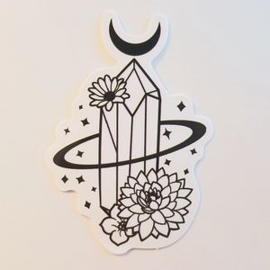 10/$10 Crystal & Flowers Sticker